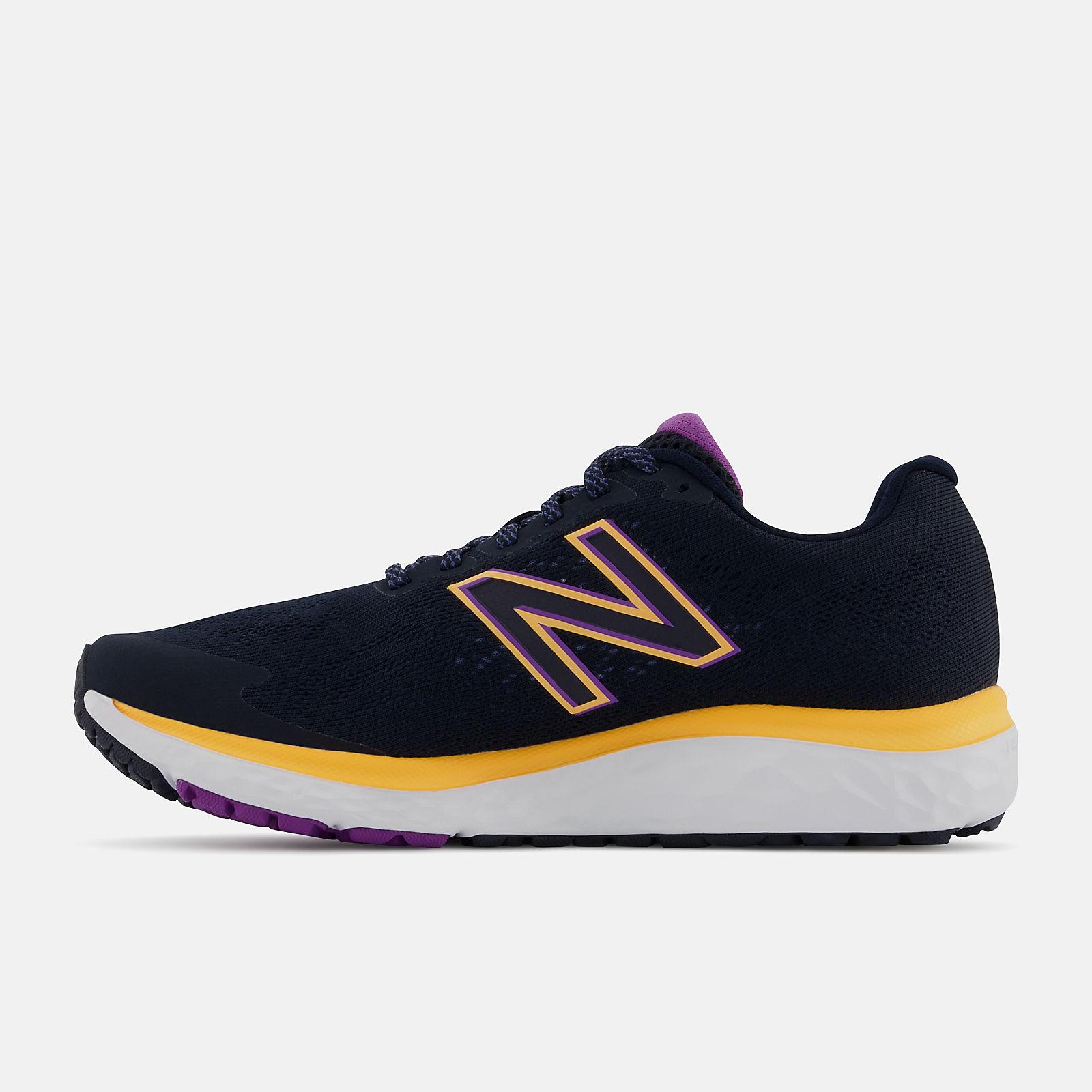 running-new-balance-fresh-foam-680v7-black-con-mystic-purple-y-vibrant-apricot-mujer_2 fresh foam 680v7 mystic purple vibrant apricot left side view