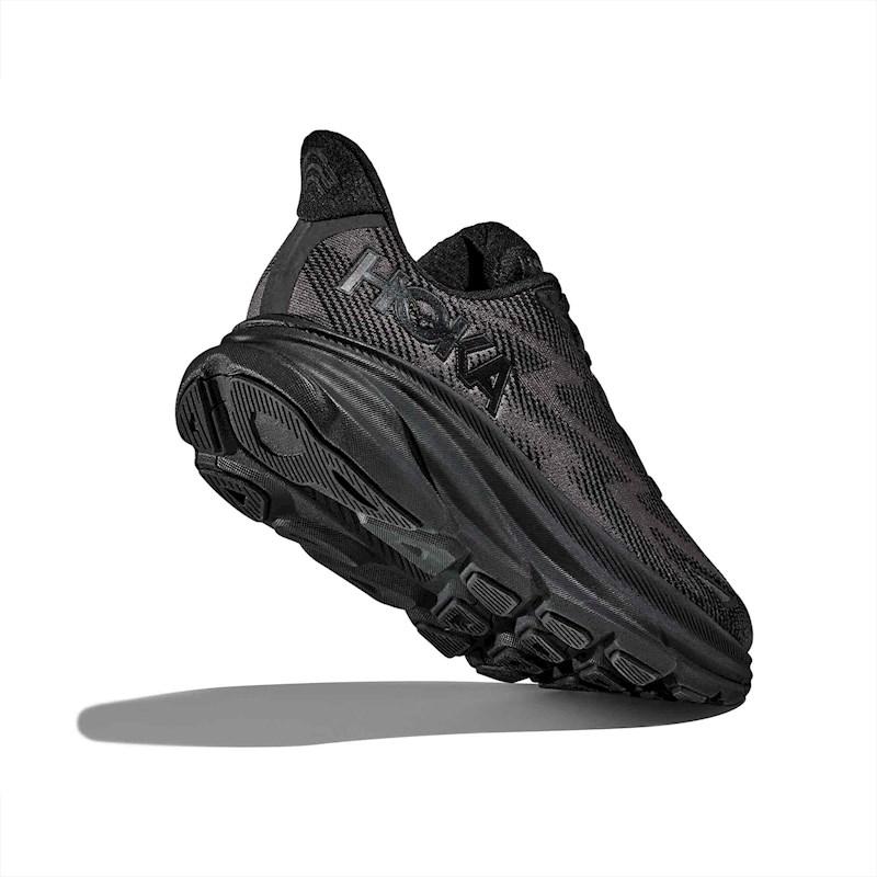 Mens-Hoka-Clifton-9-Black-Black-Heel-View.jpeg