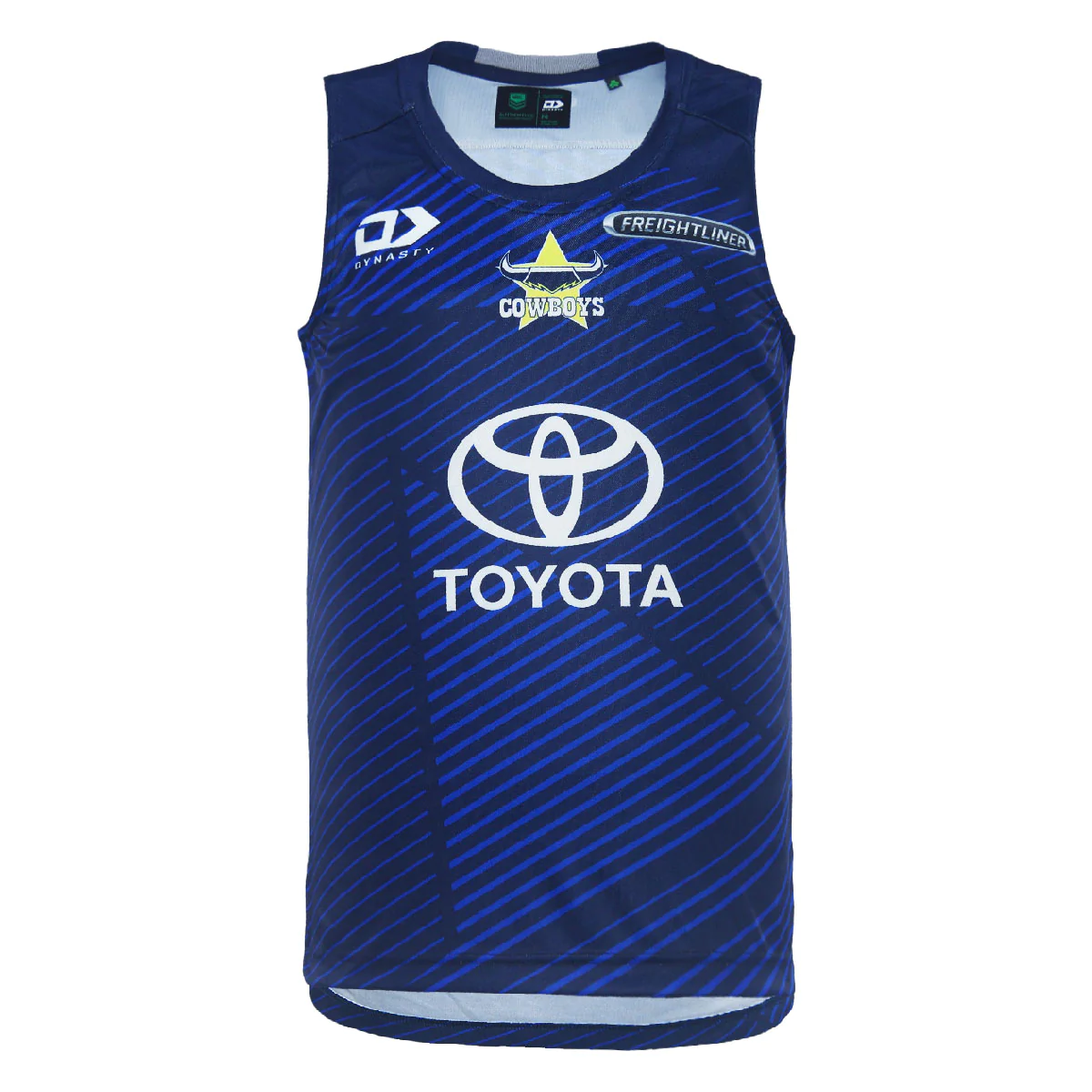 Cowboys 2024 Navy Training Singlet Front Cowboys 2024 Navy Training Singlet Front
