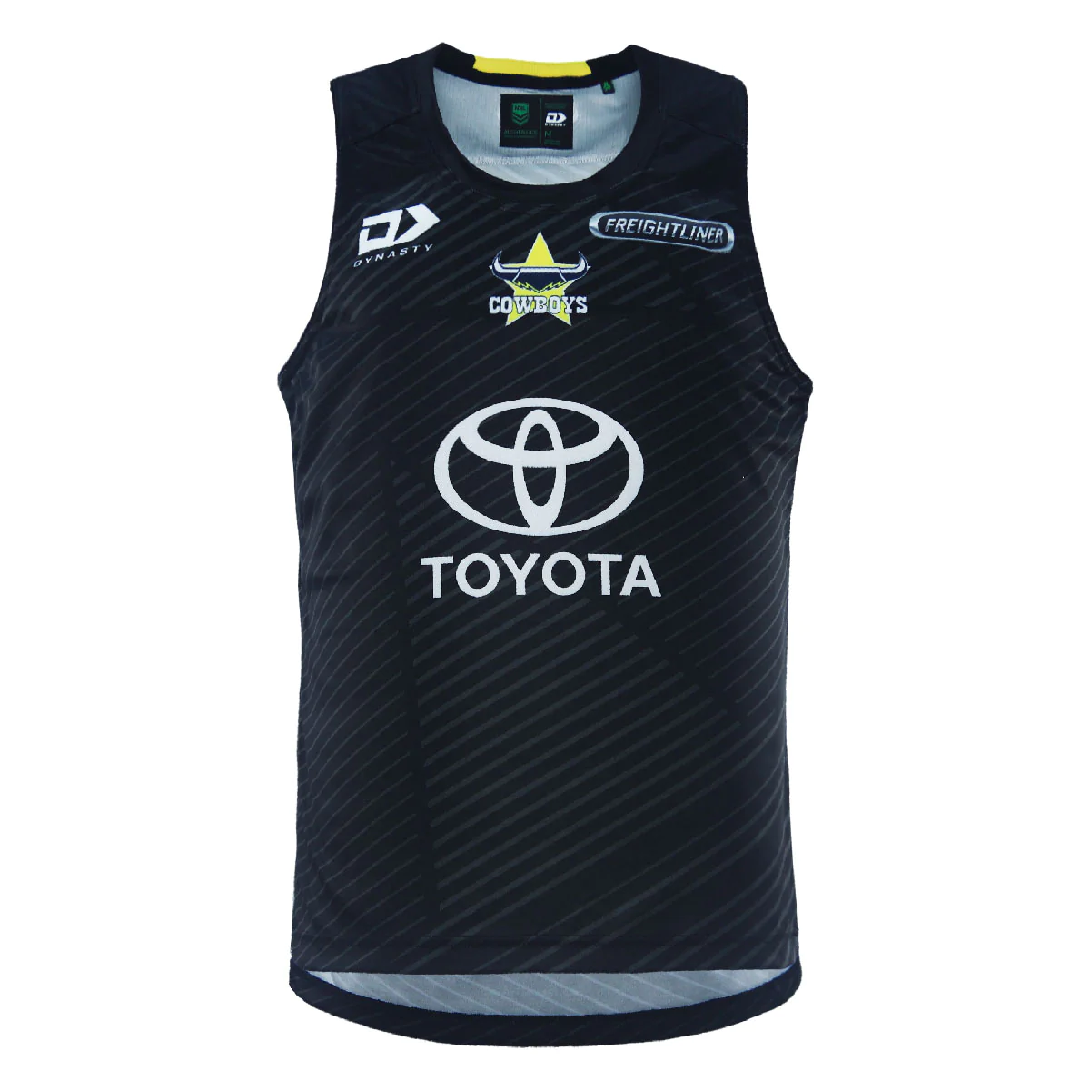 Cowboys 2024 Black Training Singlet Front Cowboys 2024 Black Training Singlet Front