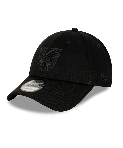 NRL-Warriors-New-Era-Snapback-Cap-Black-Black-Front-Left.webp