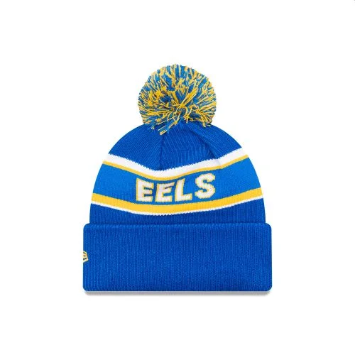 NRL-Eels-New-Era-Pom-Pom-Beanie-Back-View.webp Eels New Era Pom Pom Beanie Front View