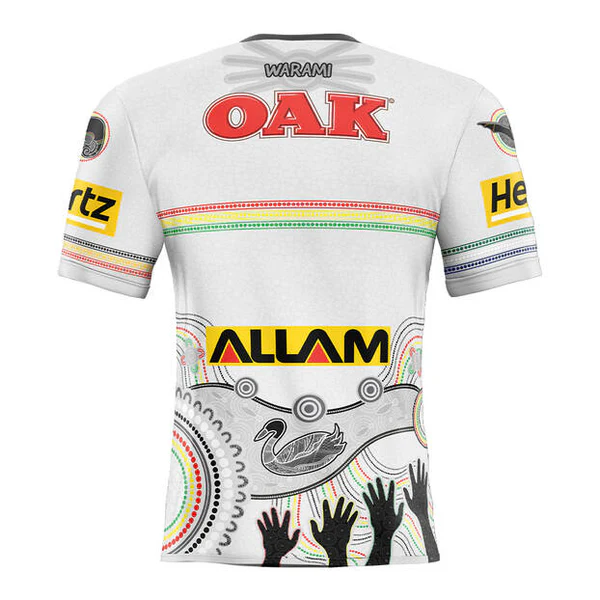 NRL Panthers 2024 Indigenous Jersey Back View NRL Panthers 2024 Indigenous Jersey Back View