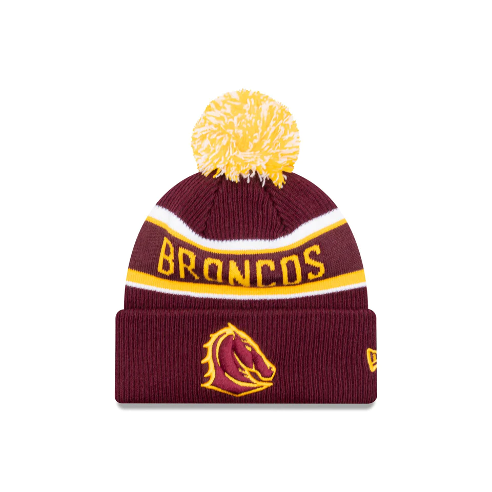 NRL-Broncos-New-Era-Pom-Pom-Beanie-Front-View.webp