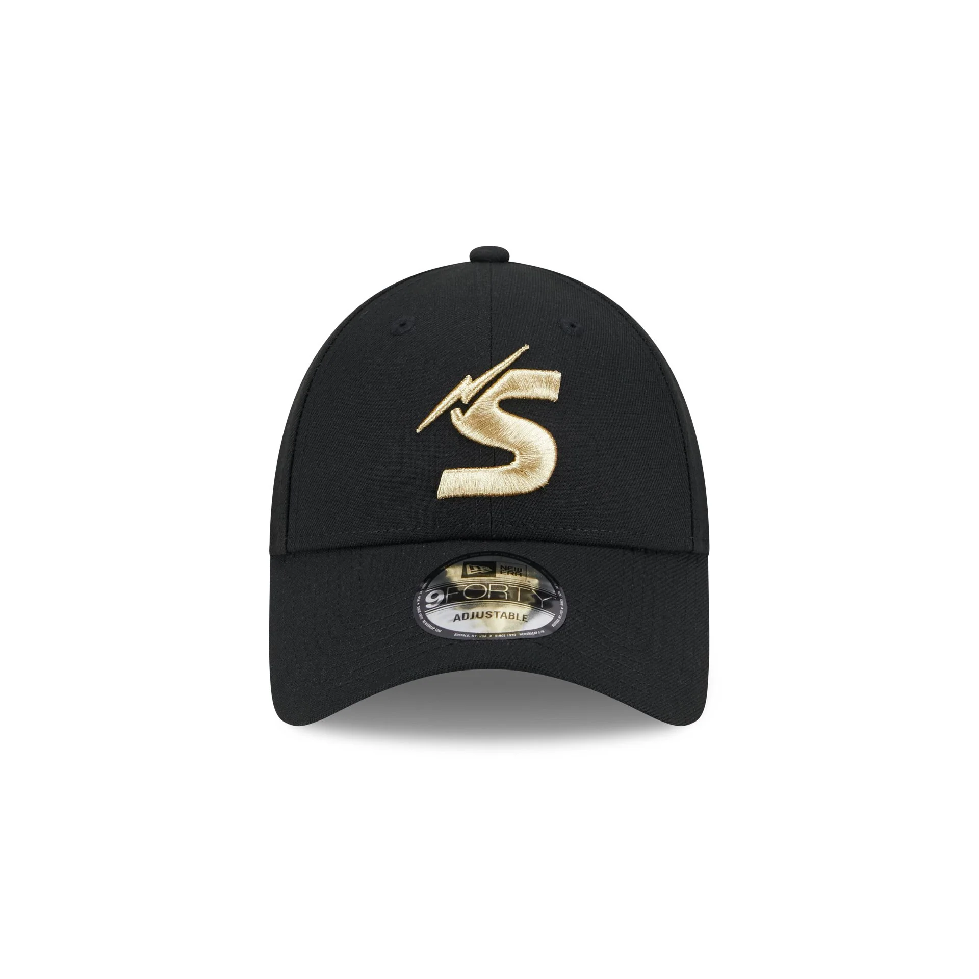 60671508_940SNAPNRL25BLACKGOLD_MELSTO_BLK_F-jpg.webp NRL Storm 940 Snapback Cap Black/Gold front