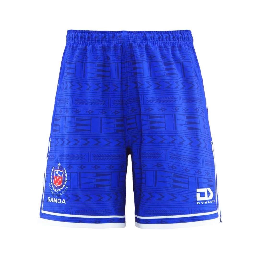 Samoa-Rugby-League-Gym-Shorts-Blue-Right-front.webp Samoa Rugby League Gym Shorts front