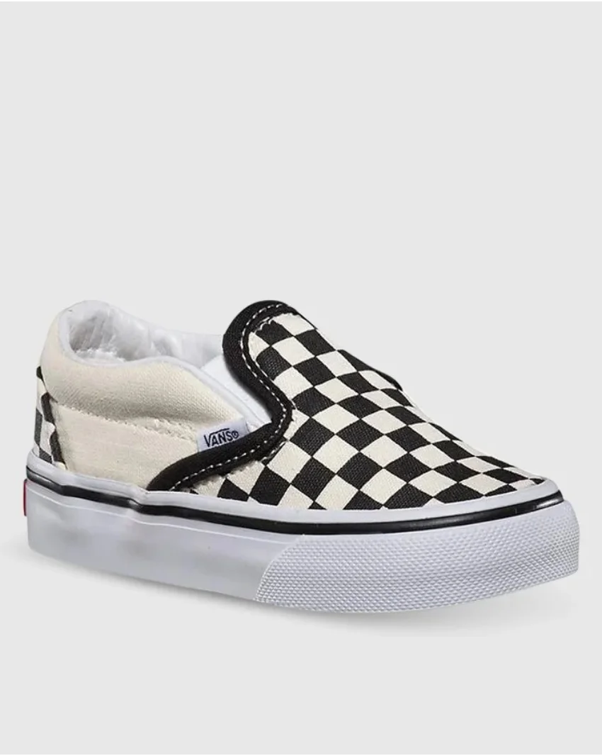 Vans-Toddlers-Checkerboard-Slip-On-White-Black-Front-Right-Side.webp