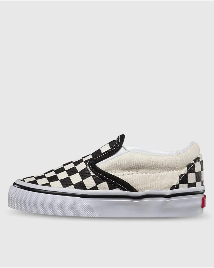 Vans-Toddlers-Checkerboard-Slip-On-White-Black-Left-Side.webp