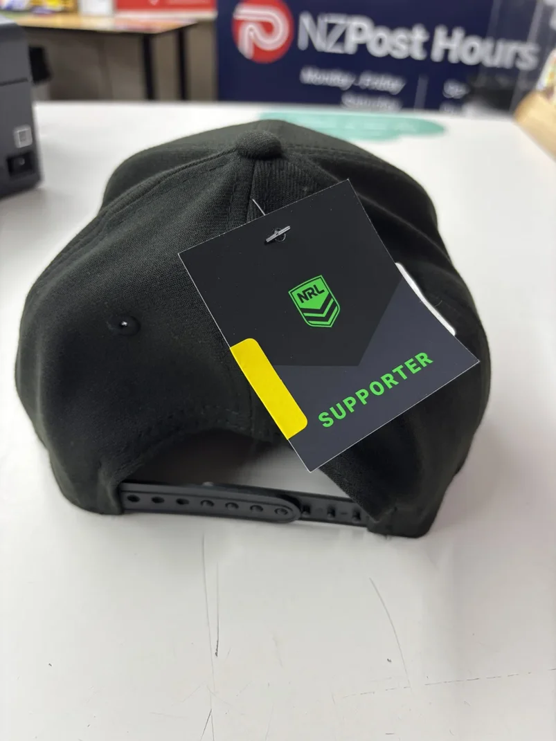 NRL-Storm-970SS-Snapback-Cap-Black-White-Back.webp NRL Storm 970SS Snapback Cap Black White Back View