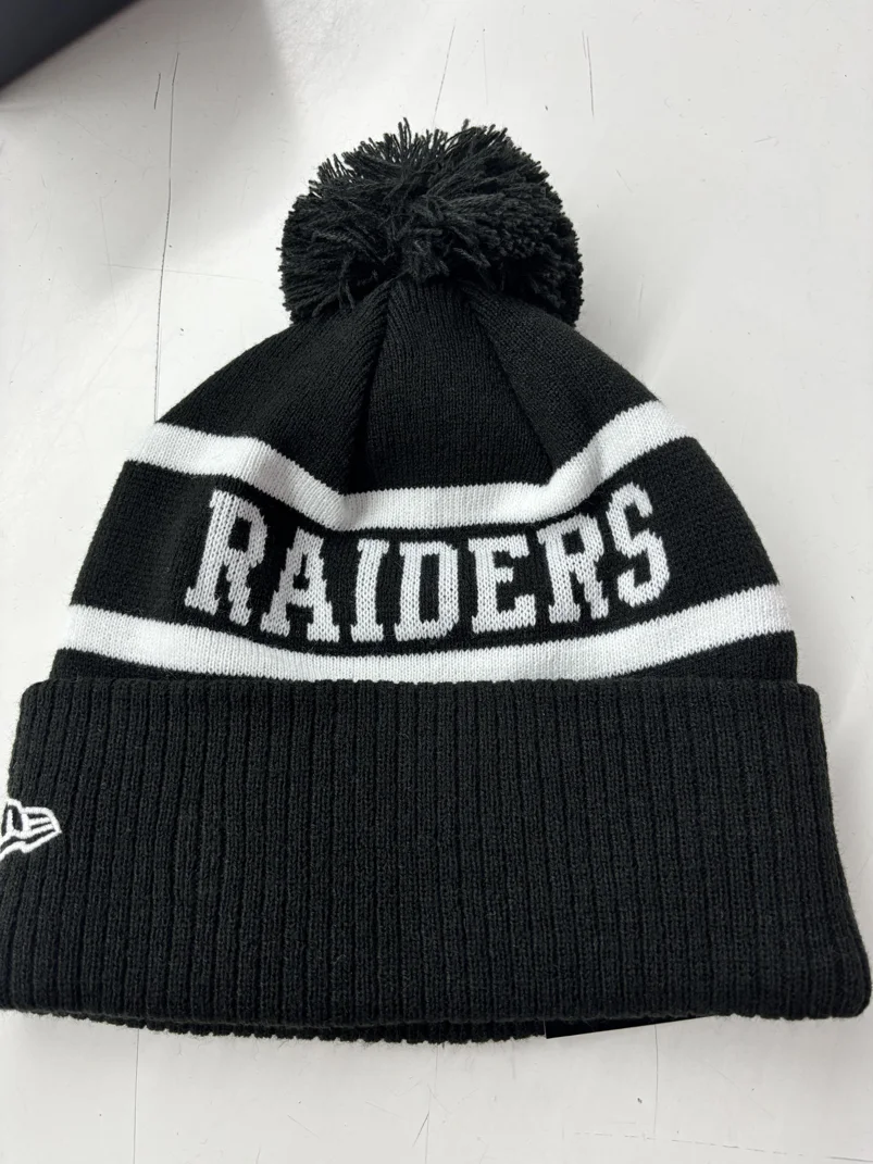 Raiders-Beanie-Black-White-Flat-Back.webp Raiders Beanie Black White Flat Back