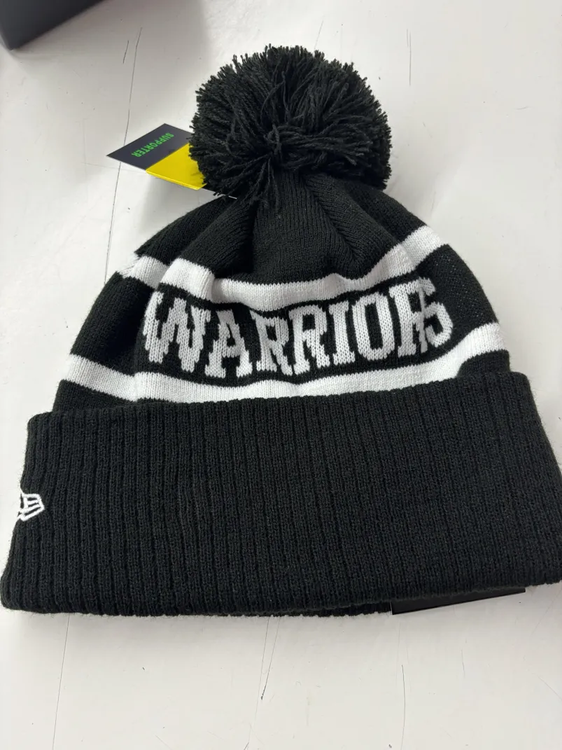 Warriors-Beanie-Black-White-Flat-Back.webp