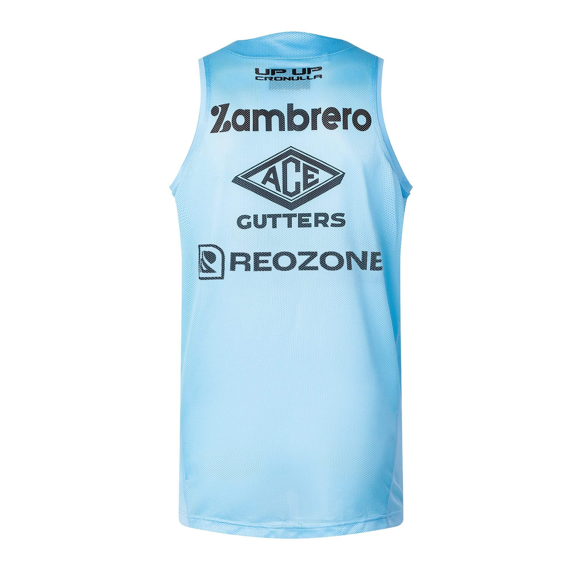 NRL Sharks 2026 Pro Training Singlet - Home Back