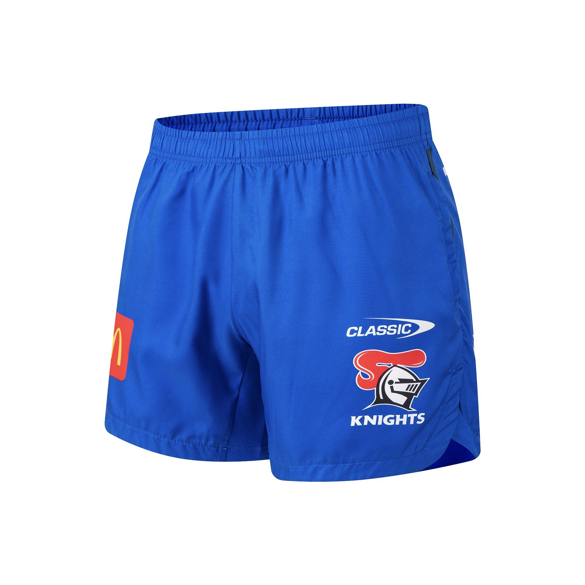 NRL Knights 2026 Performance Gym Shorts - Home Front Right