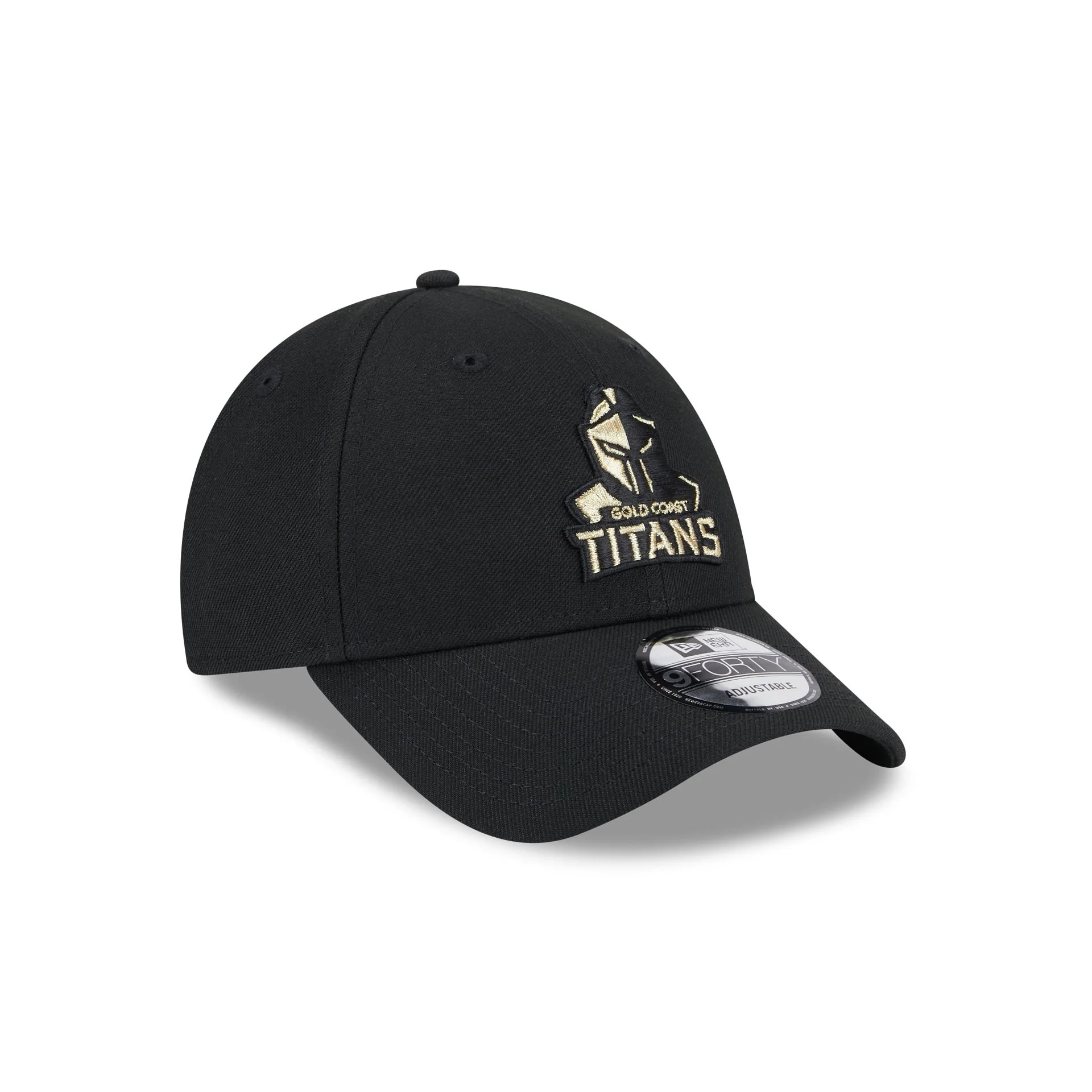 NRL Titans 940 Snapback Cap Black/Gold front left