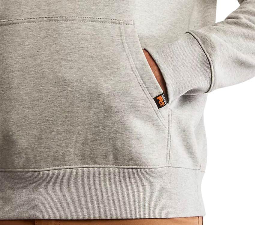 PRO-HOOD-HONCHO-PULLOVER-HOODIE-POCKET-VIEW.jpg PRO HOOD HONCHO PULLOVER HOODIE GREY LEFT POCKET VIEW