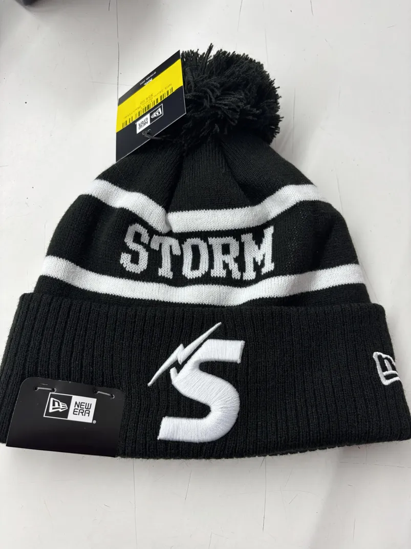 Storm-Beanie-Black-White-Flat-Front.webp Storm Beanie Black White Flat Front