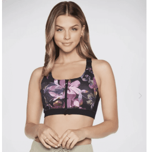 Womens Skechers Ultraviolet Zip Front Bra