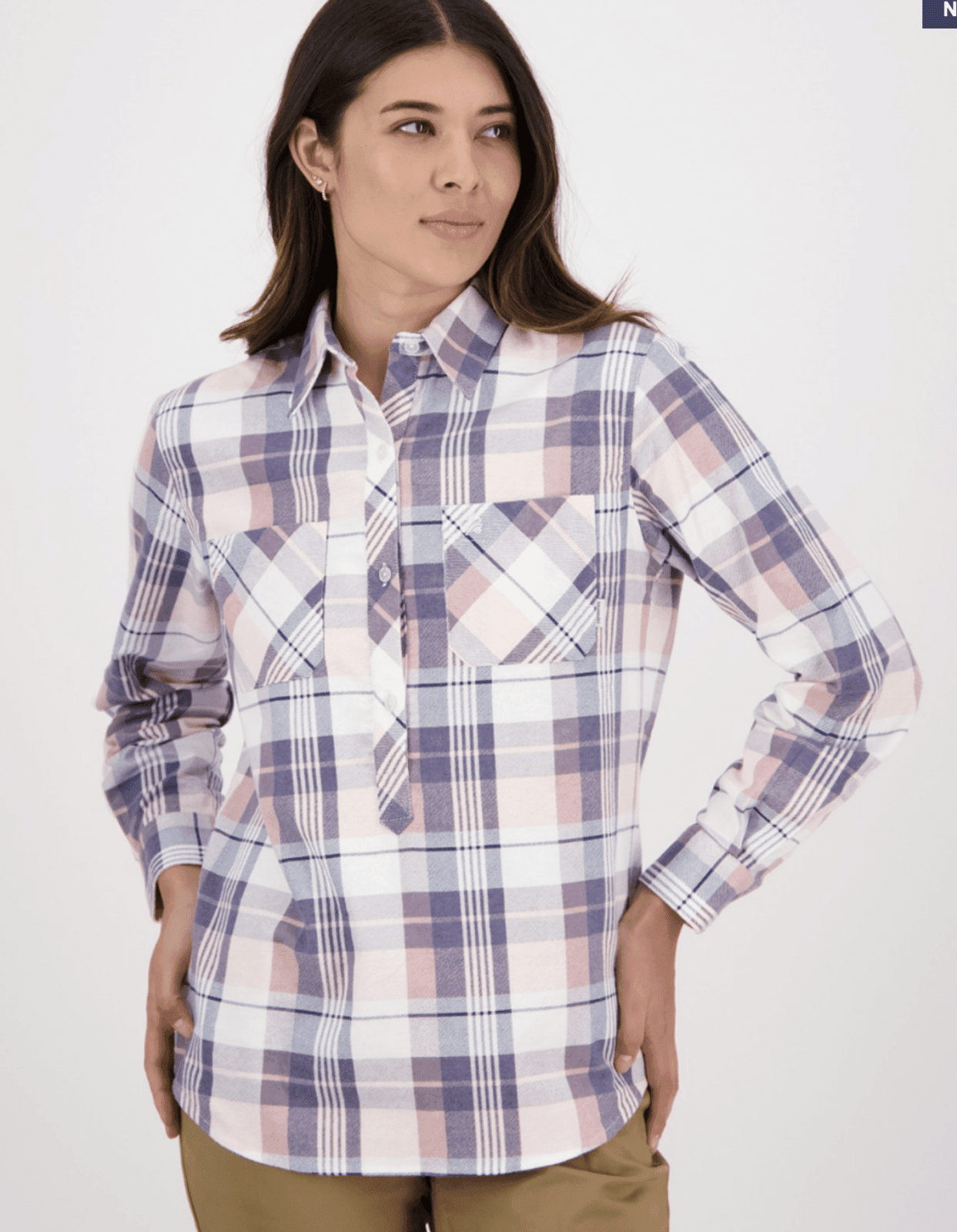 Swanndri Women's Egmont L/S Cotton Shirt Twin Pack B/A