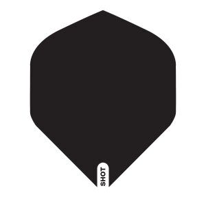 Shot Darts Flight Set-Black Standard