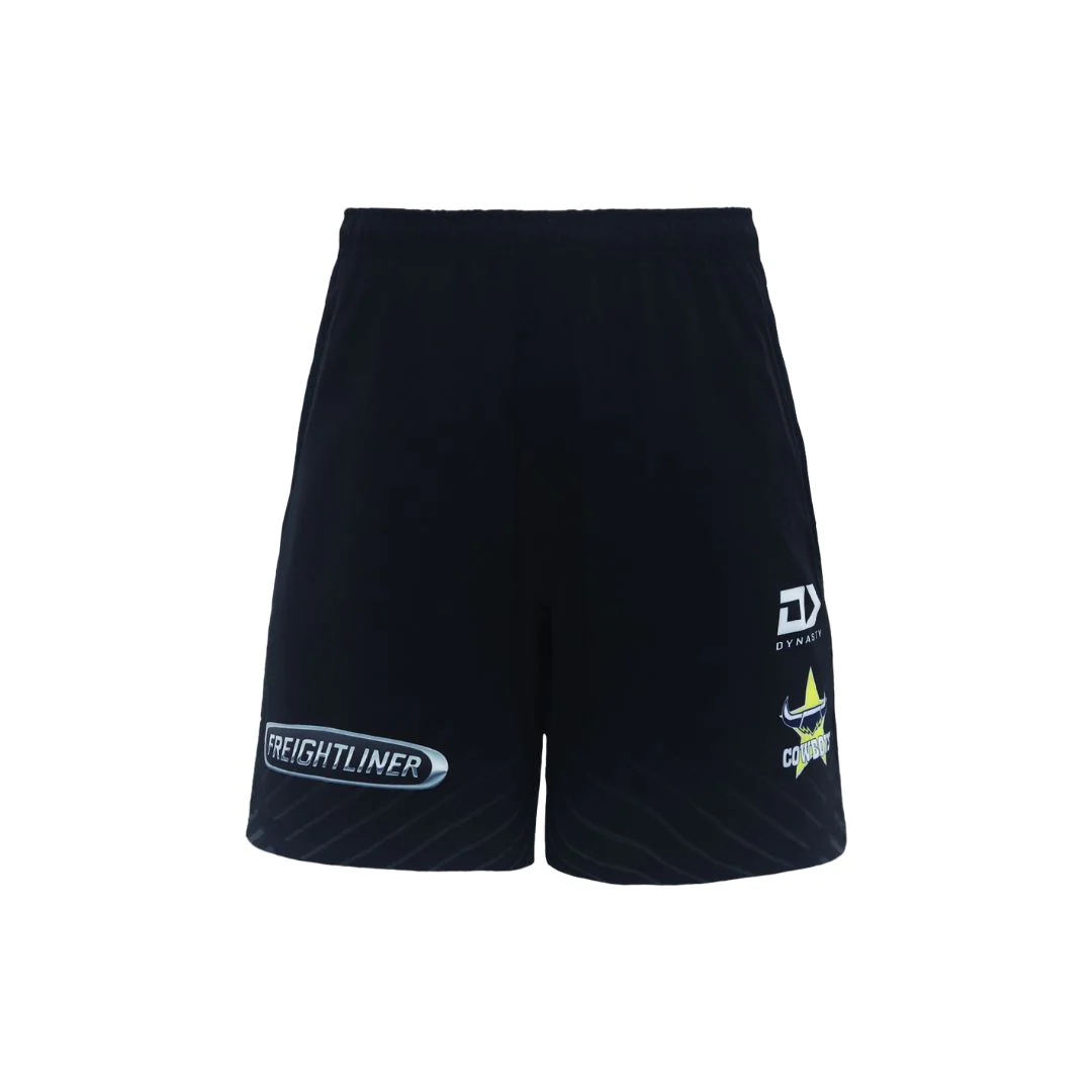 Cowboys 2024 Black Gym Shorts Front Cowboys 2024 Black Gym Shorts Front