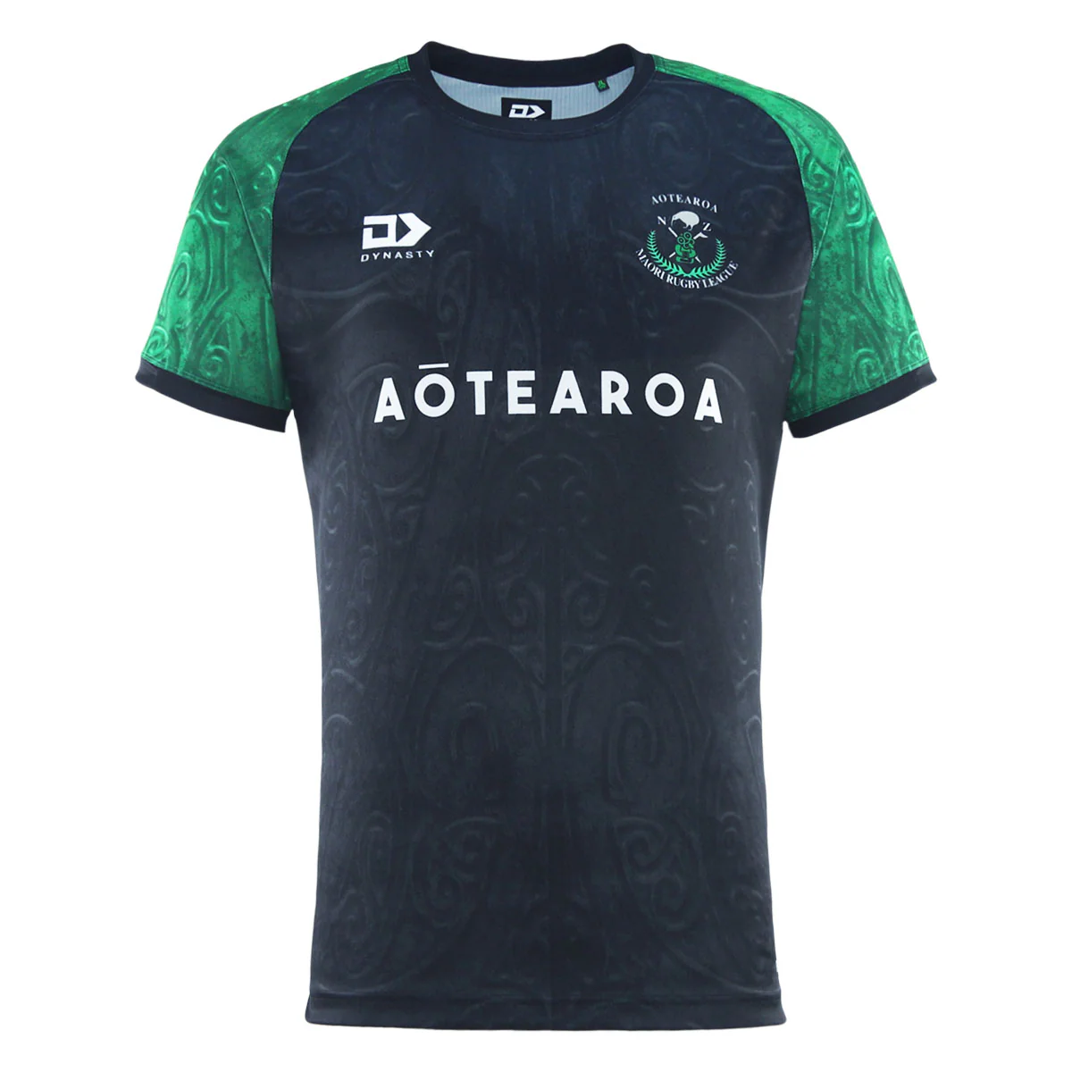 2025_NZ_MAORI_RUGBY_LEAGUE_MENS_TRAINING_TEE_-_BLACK_NMTEM25001_front-jpg.webp NZ Maori 2025 Training T-Shirt Front