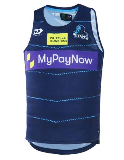 2023 Gold Coast Titans Mens Alt Training Singlet