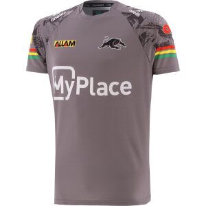 NRL Panthers 2024 Training T-Shirt Grey