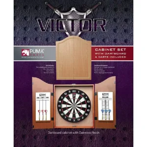 Victor Cabinet and Dartboard Set