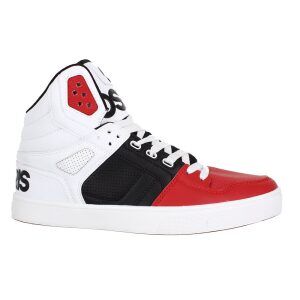 Mens Osiris Clone- White/Black/Red