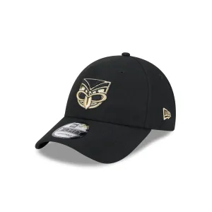 NRL Warriors 940 Snapback Cap Black/Gold front right view