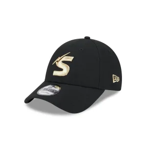 NRL Storm 940 Snapback Cap Black/Gold front right