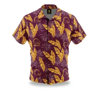 NRL Broncos Hawaiian "Paradise" Shirt