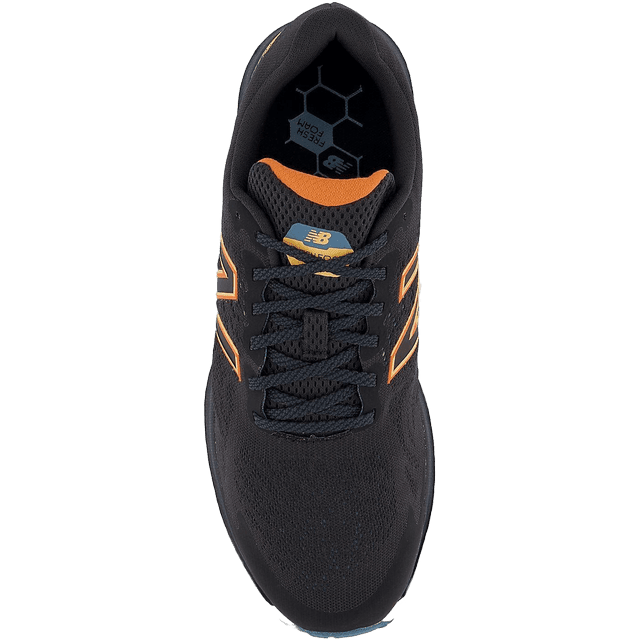 Men’s New Balance Fresh Foam 680v7 orange top view