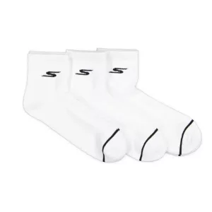 Mens 3pk Half Terry Premium Performance Quarter Socks