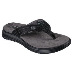 Mens Skechers Jandals Proven Black