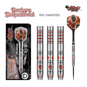 Barbora Hospodářská Steel Tip Dart Set-90% Tungsten Barrels