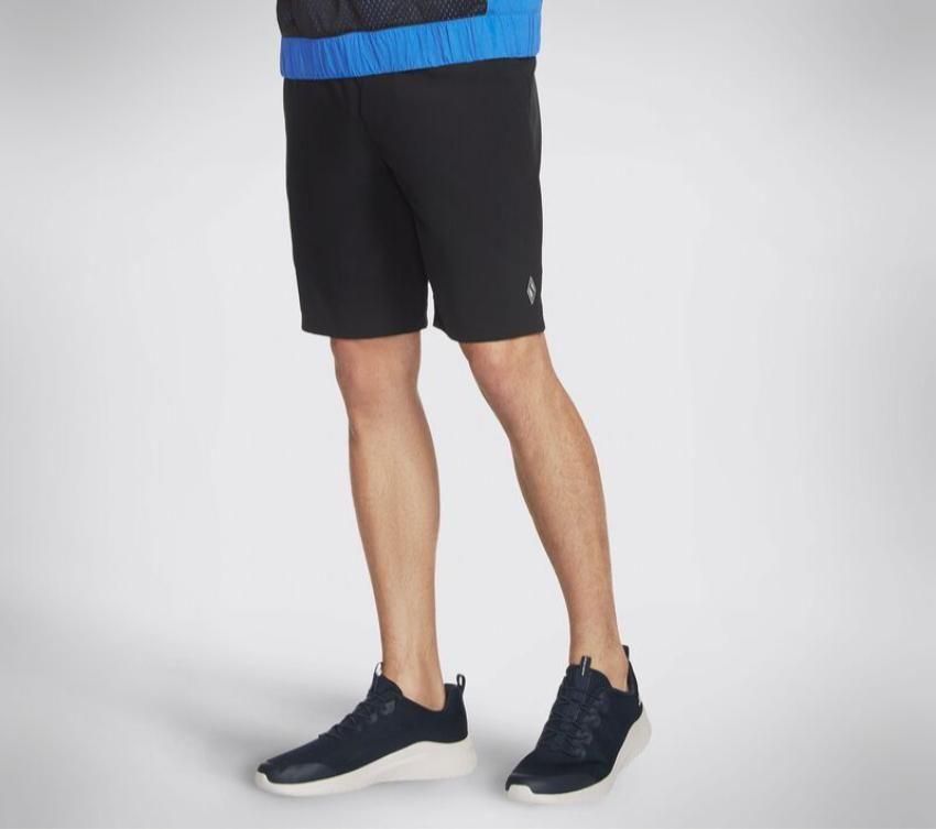 Men's Skechers Movement 9 Inch Short II Front Side Men's Skechers Movement 9 Inch Short II Black Front Side
