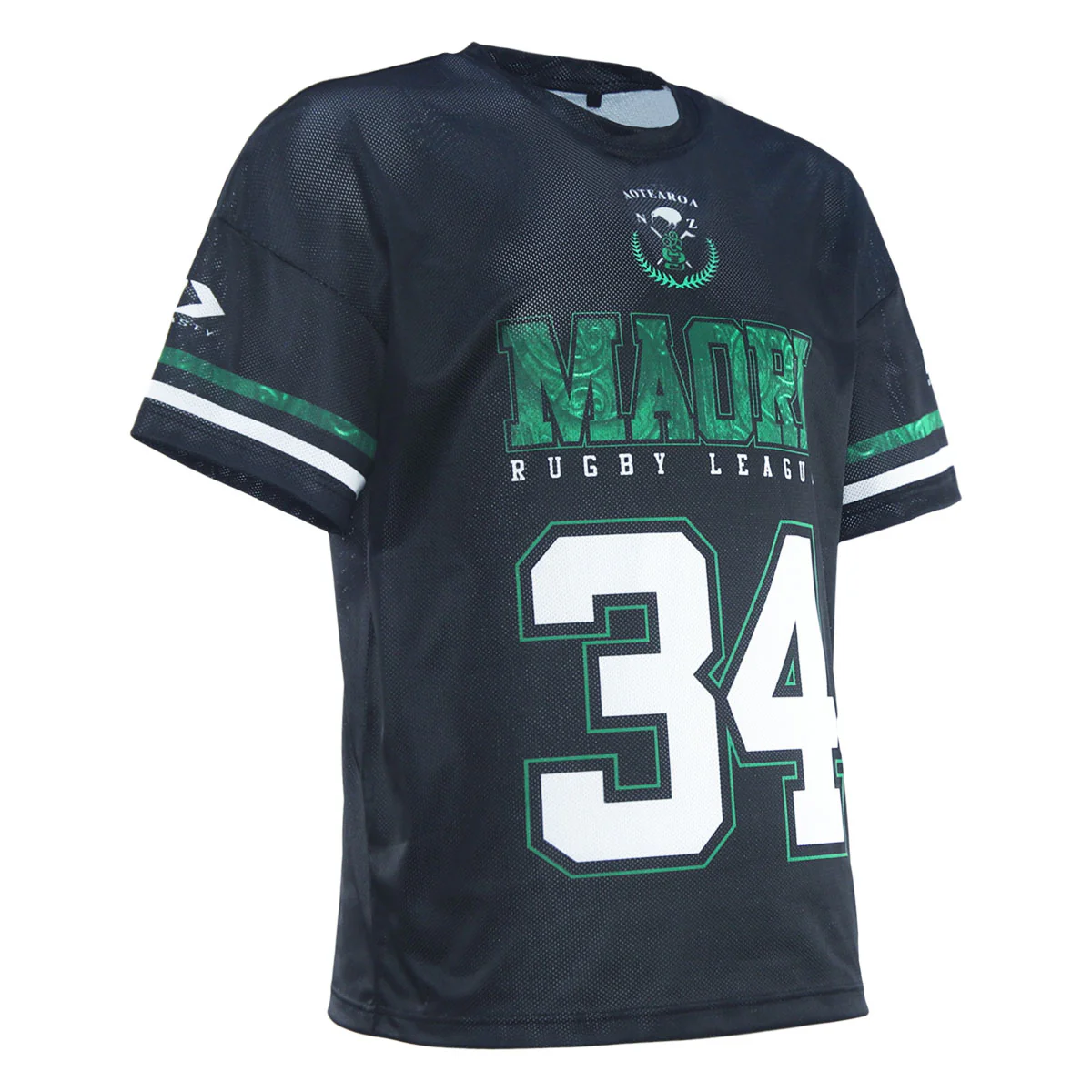 2025_NZ_MAORI_RUGBY_LEAGUE_OVERSIZED_TEE_-_BLACK_NMTEM25002_right_45-jpg.webp NZ Maori 2025 Oversized Tee Front Left View