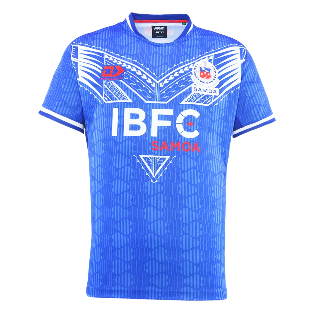 2024-TOA-SAMOA-MENS-REPLICA-JERSEY-BLUE_TSJRM24501_front.webp Samoa Rugby League Home Jersey front view