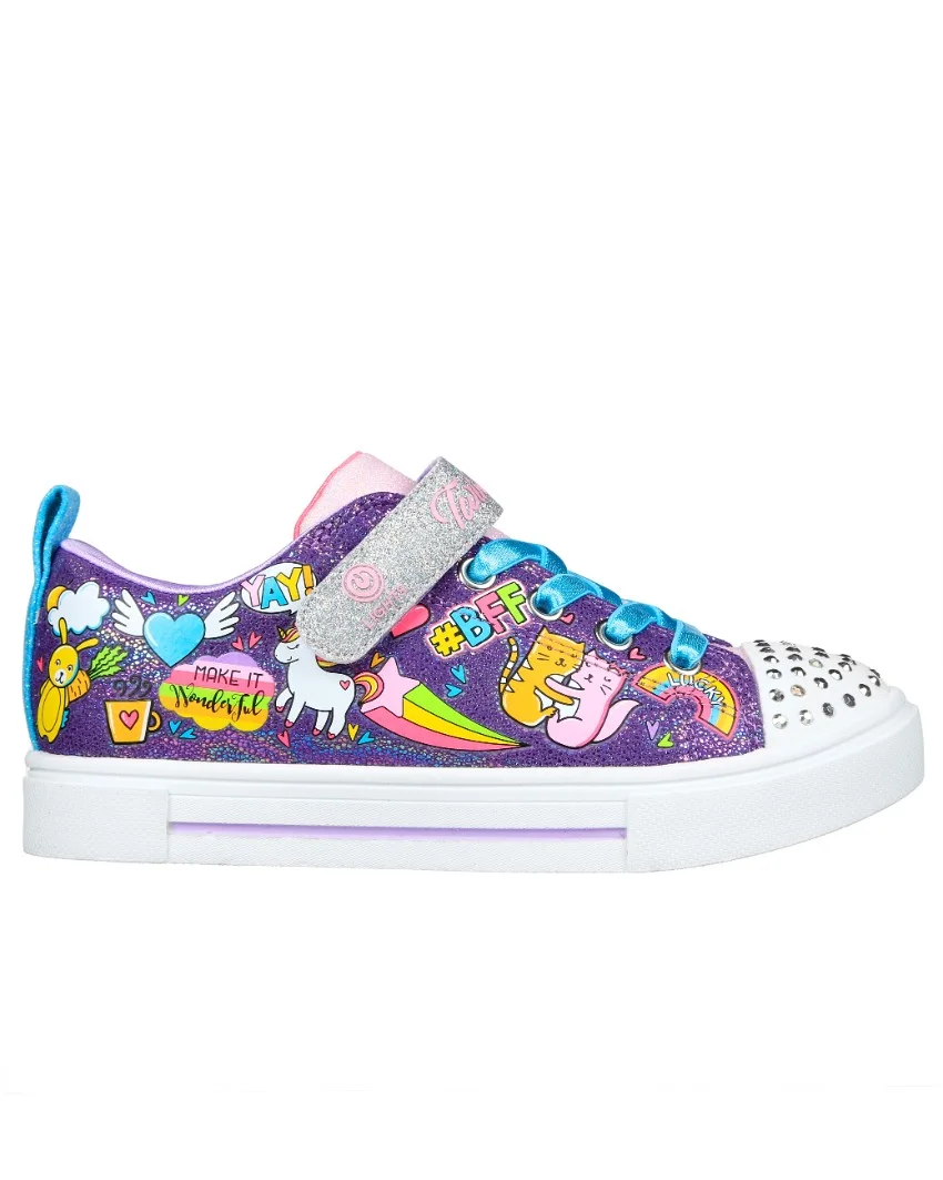 Infant Twinkle Toes Twinkle Sparks - BFF Magic PurpleMulti Right Side View Infant Twinkle Toes Twinkle Sparks - BFF Magic PurpleMulti Right Side View