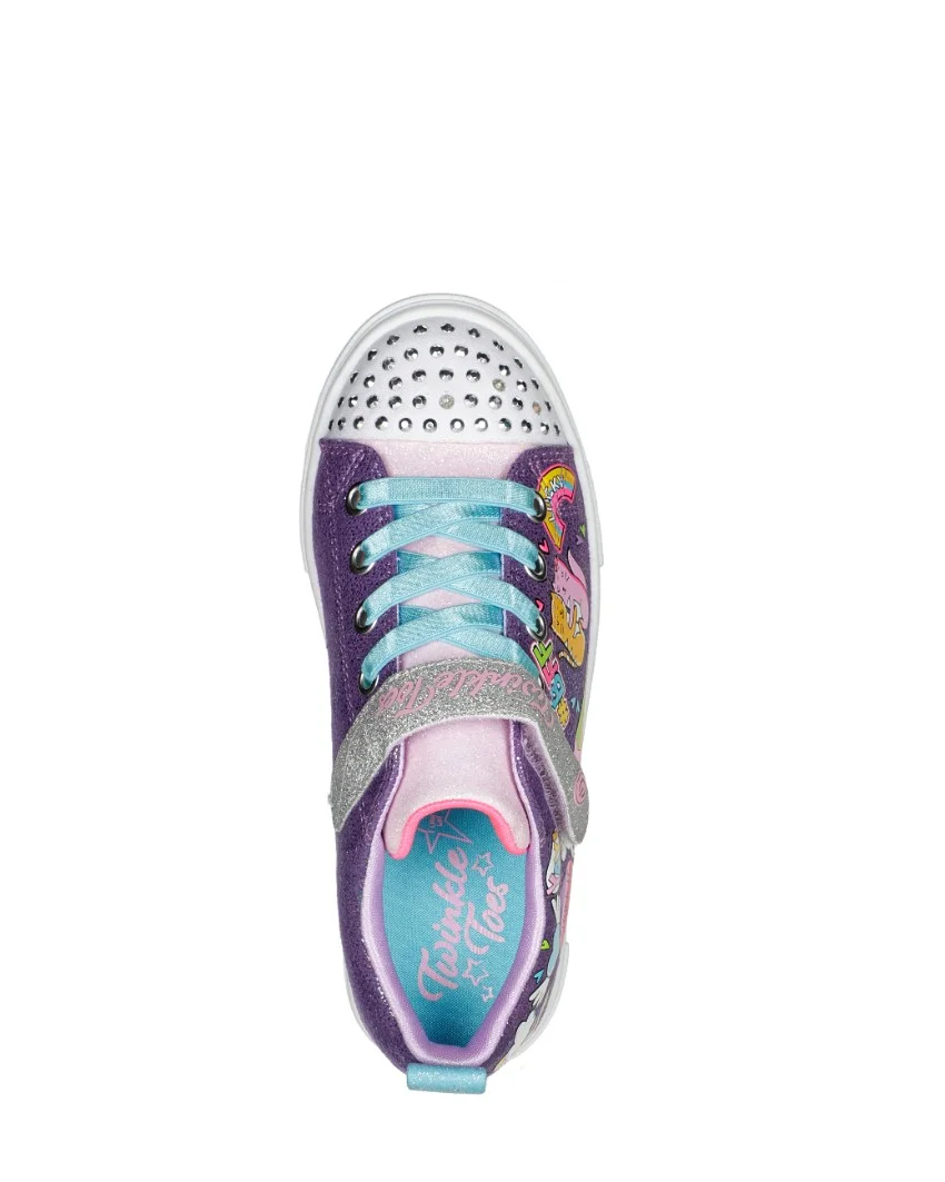 Infant Twinkle Toes Twinkle Sparks - BFF Magic PurpleMulti Top View Infant Twinkle Toes Twinkle Sparks - BFF Magic PurpleMulti Top View