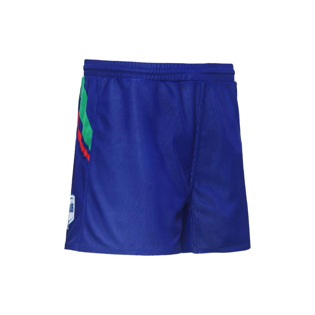 2024-New-Zealand-Warriors-Mens-Players-Home-Short-Blue_NWSHM24001_right_45.webp Angle view of 2024 New Zealand Warriors men's home short, showing the right side