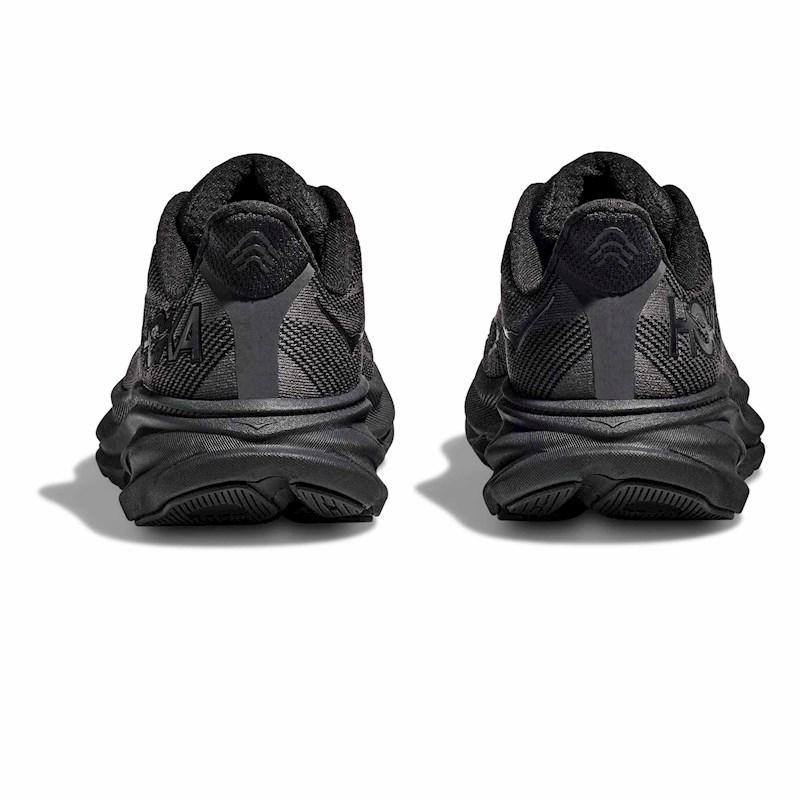 Mens-Hoka-Clifton-9-Black-Black-Back-View.jpeg