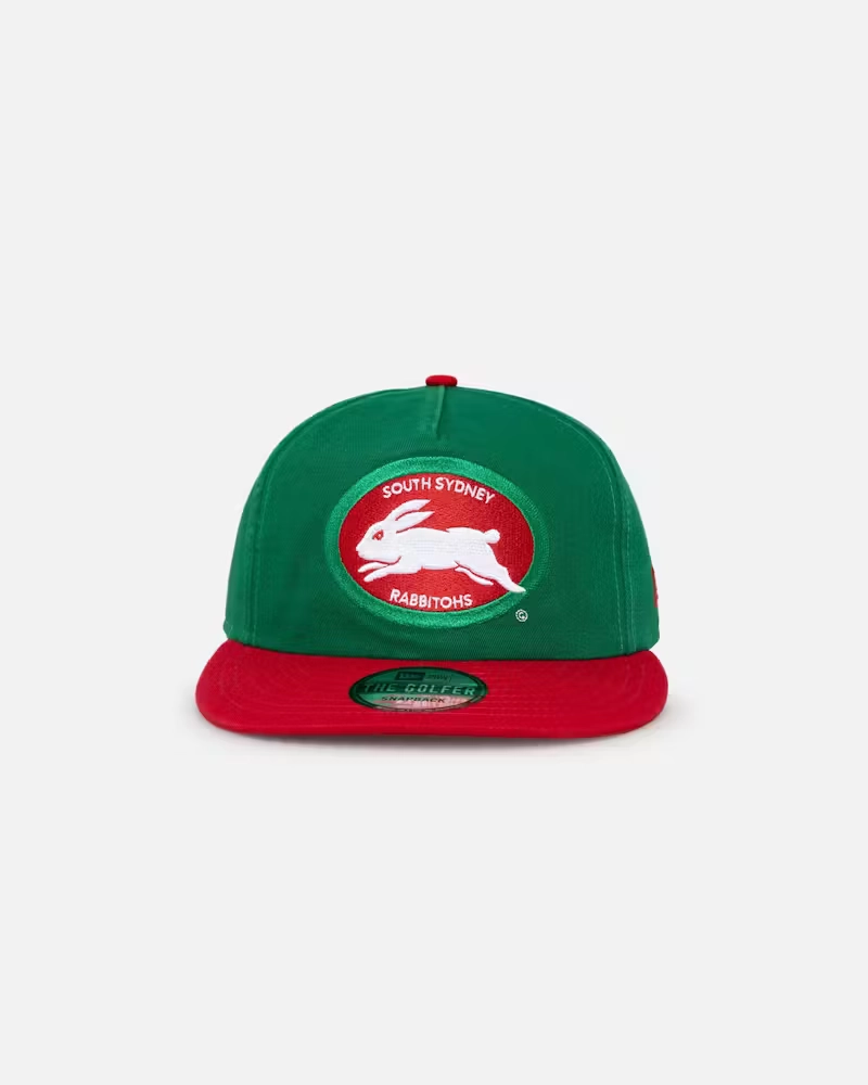 New-Era-Rabbitohs-GOLFER-Retro-Snapback-Front.webp