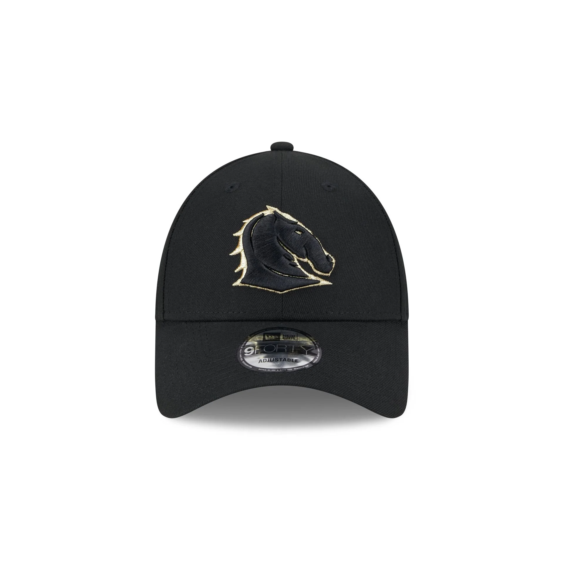 NRL Broncos 940 Snapback Cap Black/Gold front NRL Broncos 940 Snapback Cap Black/Gold front