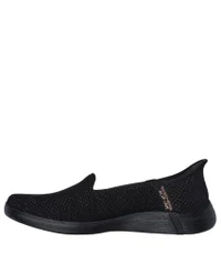 137291_bkrg_04.webp Womens Skechers OTG Luminary Black Rose Gold Left Side View
